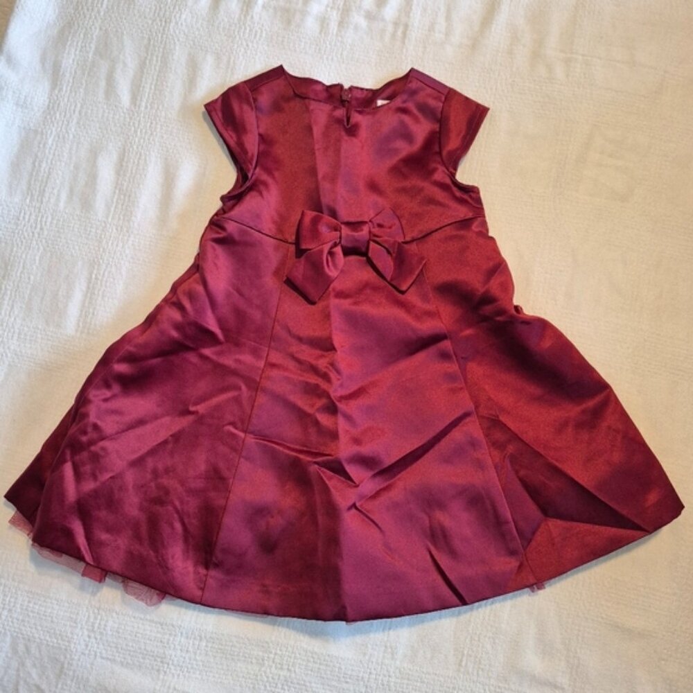 Gymboree girls size 12-18 months Prim and Proper Vintage maroon silky 2003 line